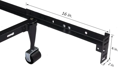 Vista 2 de KB Designs - Soportes de extensión para estribo de cama - Twin/Full/Queen/King, 2 piezas, accesorios incluidos