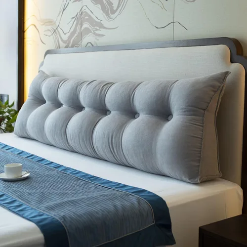 Vista 10 de Cojín de respaldo de lectura para cabecero, sofá cama, cabecera tapizada, almohada de cuña grande con soporte de espalda, almohada lumbar