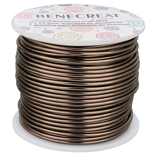 Vista 49 de BENECREAT -Alambre de aluminio para joyería de calibre 9, 55 pies, alambre metálico flexible para esculpir, ideal para manualidades de Halloween