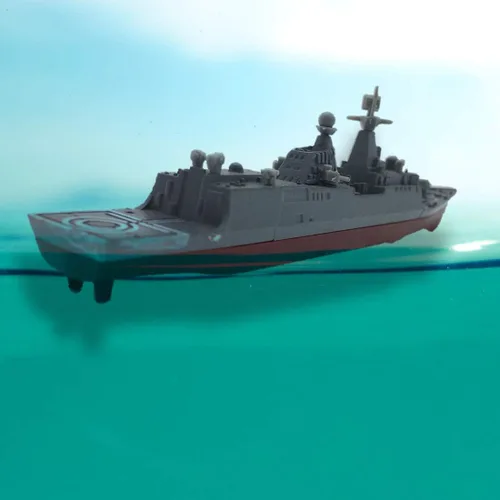Vista 5 de Kvvdi 8 conjuntos de rompecabezas 3D modelo de acorazado portaaviones juguete submarino, kits de barco de modelismo de plástico de la armada