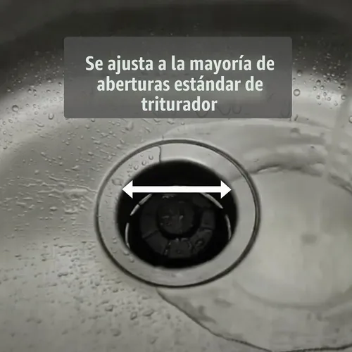 Vista 2 de Danco Disposal Genie Filtro de Eliminación de Basura Protector contra Salpicaduras de Drenaje de Fregadero de Cocina Raspador de Alimentos Negro1