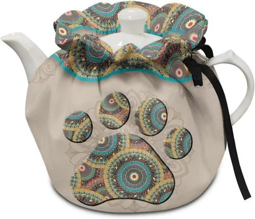 Vista 31 de DISNIMO Funda de tetera aislada a prueba de polvo con diseño floral de colibrí, para mantener el calor, accesorios decorativos, colcha