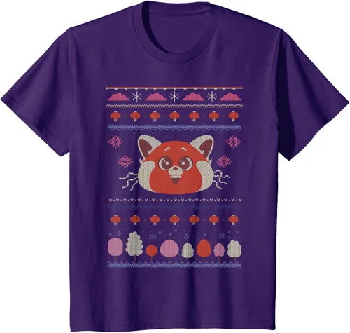Vista 3 de Disney and Pixar's Turning Red Panda - Suéter feo de Navidad, Negro, S