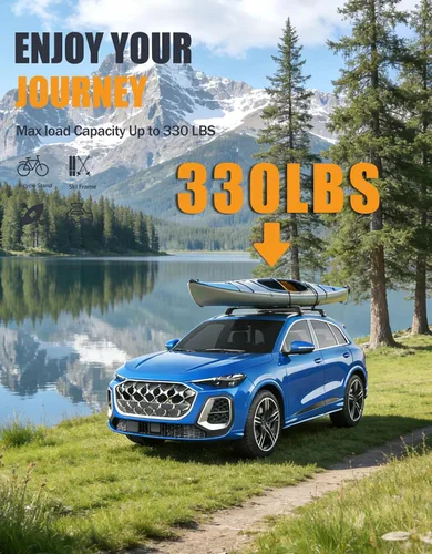 Vista 3 de Barras transversales de techo resistentes de 330 libras para Audi Q5 2018