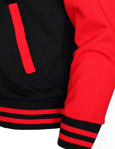 Vista 6 de BCPOLO Chaqueta de béisbol con capucha Chaqueta de béisbol Varsity Chaqueta de algodón Letterman