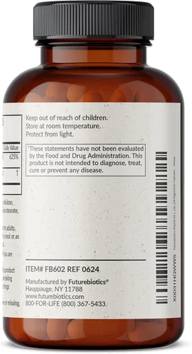 Vista 7 de Futurebiotics Vitamina K2 (MK7) con suplemento D3 - Fórmula sin OGM - 5000 UI de vitamina D3 y 90 microgramos de vitamina K2 MK-7, 250 cápsulas