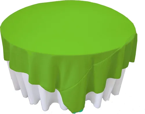 Vista 103 de LA Linen. Mantel cuadrado de popelina de poliéster