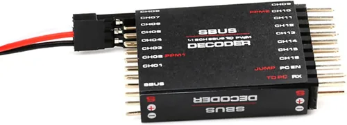 Vista 7 de MOUDOAUER Convertidor de señales de receptor de 16 canales, DIY RC 16CH Sbus a PWM/PPM/DECODER para Futaba para transmisor Frsky