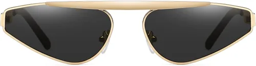 Vista 7 de SHES SH1038 - Gafas de sol pequeñas con diseño de ojo de gato para mujer, con tonos estrechos de moda, estilo Y2K