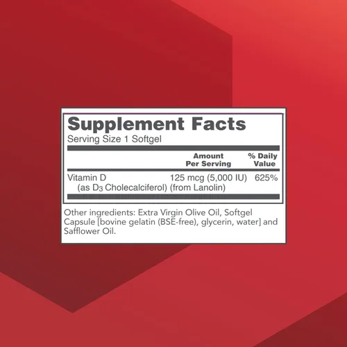 Vista 2 de PROTOCOL FOR LIFE BALANCE Vitamina D3 5,000 UI, salud ósea*, 120 cápsulas