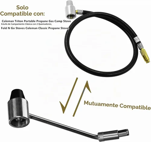 Vista 4 de Regulador de presión de estufa de gas 5430 con manguera de extensión, 3 pies Compatible con los modelos: 5413 5413A 5423 5430A 5430B 5430C 5433