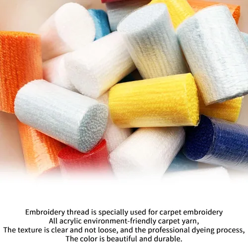 Vista 3 de kingsea Kits de ganchos de pestillo para adultos, kits de ganchos de alfombra impresa en color para adolescentes, manualidades de aguja para Oso
