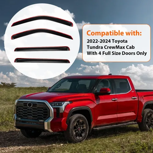 Vista 39 de Protectores de lluvia compatibles con Chevy/GMC C/K Extended Cab 1988