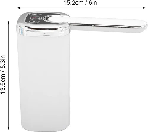 Vista 2 de Aramox Almacenamiento eléctrico de agua, dispensador de agua plegable de 5 galones, dispensador de almacenamiento de botellas recargable, portátil
