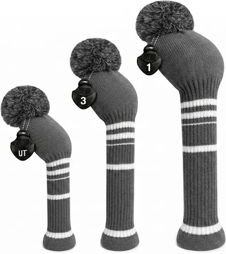 Vista 17 de Scott Edward Juego de 3 fundas para cabezas de golf para madera, se adaptan bien al conductor (460 cc) de madera de calle e híbrida (UT), el cambio