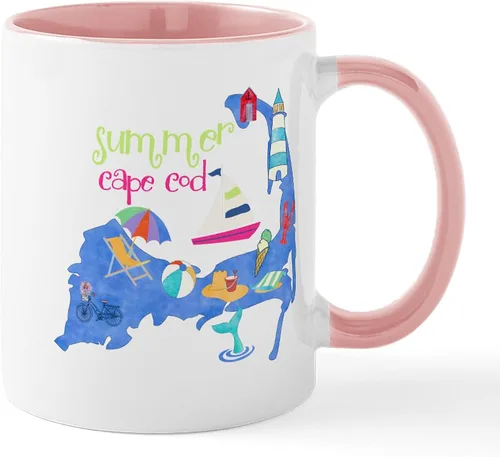 Vista 8 de CafePress Cute Cape Cod Map Mug 11 oz (325 ml) Ceramic Coffee Mug