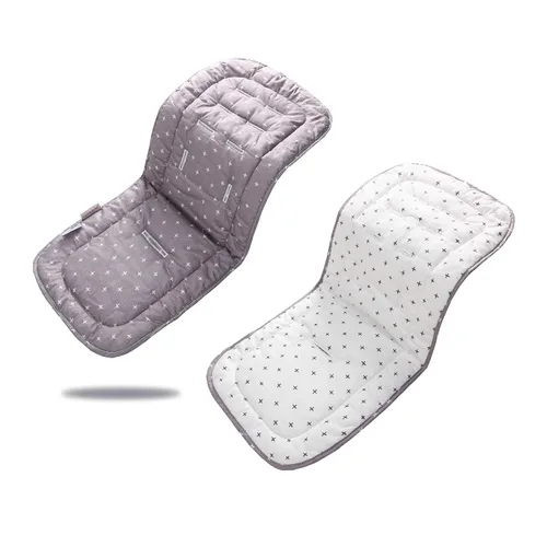 Vista 26 de Cojín para cochecito de bebé, inserto de asiento de automóvil infantil - reversible, universal, transpirable y suave, alfombrilla para cochecito