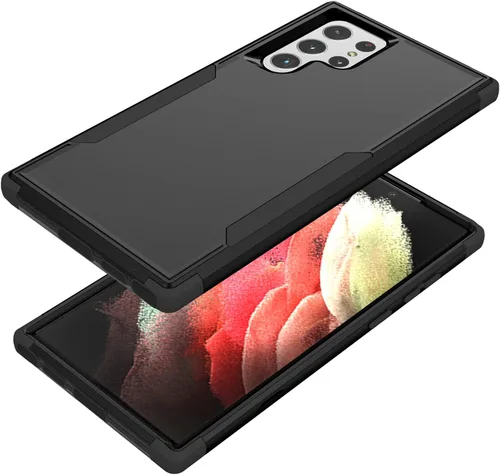 Vista 2 de Compatible con [funda Samsung Galaxy S23 Ultra SM-S918U], funda resistente con [ a prueba de golpes] fundas protectoras para Galaxy S23 Ultra