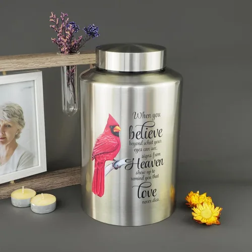 Vista 6 de Urnas de Cremación Personalizadas hasta 100 kg Urnas Grandes con Grabado para Cenizas de Adultos, Hombres y Mujeres, Urnas Decorativas