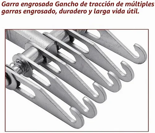 Vista 4 de Herramienta Extractora de Abolladuras de Garra Metálica de 6 Dedos, Gancho de 6 Garras de Servicio Pesado para Extractor de Reparación