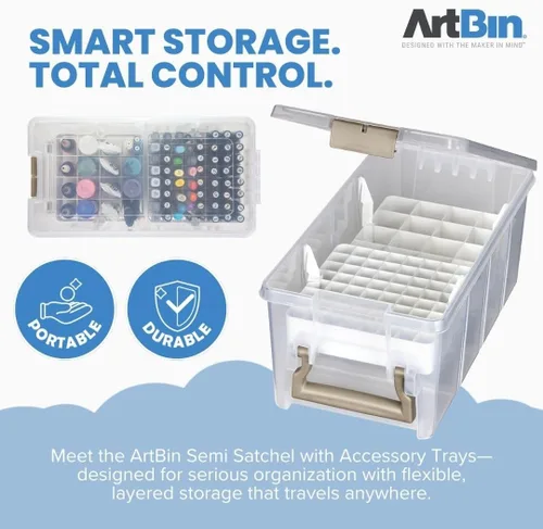 Vista 3 de ArtBin 6935AC Semi Satchel con Bandejas de Accesorios