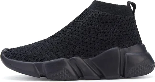 Vista 2 de Casbeam Zapatos deportivos para caminar y correr para niños y niñas, transpirables, ligeros, ligeros, a la moda (babero para niños pequeños)