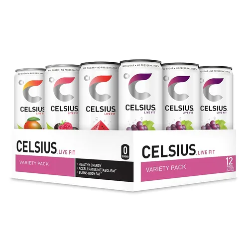 Vista 13 de CELSIUS Naranja Espumosa, Bebida Energética Esencial Funcional de 12 onzas líquidas (paquete de 4)