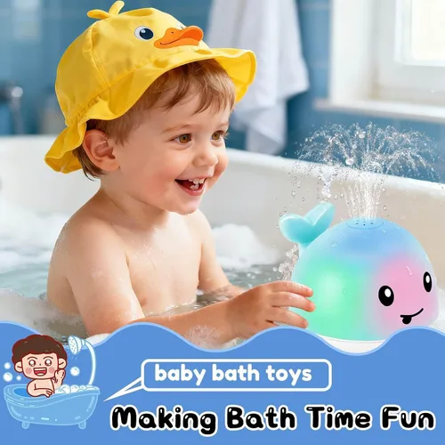 Vista 2 de Juguetes de baño para bebés de 6-12-18 meses - Rellenos de calcetín navideño para niños de 1-3 años, regalos para niños y niñas de 1 2 3 años