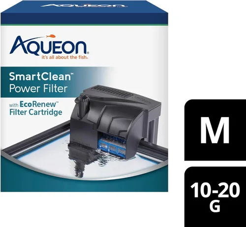 Vista 12 de Aqueon SmartClean - Filtro de alimentación con cartucho de filtro EcoRenew, cambios de agua rápidos y fáciles, funcionamiento silencioso, flujo