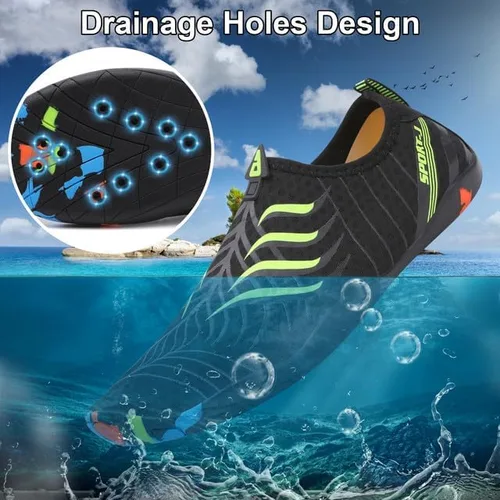 Vista 4 de Padgene Men Women Barefoot Water Shoes Quick Dry Unisex Aqua Shoes
