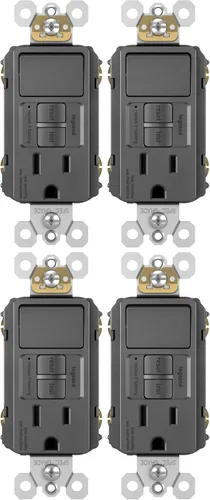 Vista 9 de Pass & Seymour 1597swttrbkccd4 GFCI Receptacle/single-pole Switch, 15 A, Negro, 4