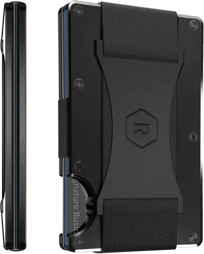 Vista 29 de Cartera Ridge para hombres - Cartera delgada minimalista compacta y tarjetero, carteras de bolsillo frontal con protección RFID para hombres