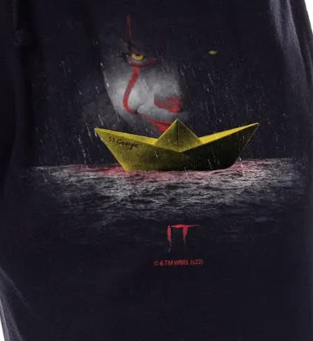 Vista 3 de IT The Movie - Pantalones de pijama Pennywise payaso para hombre, Negro