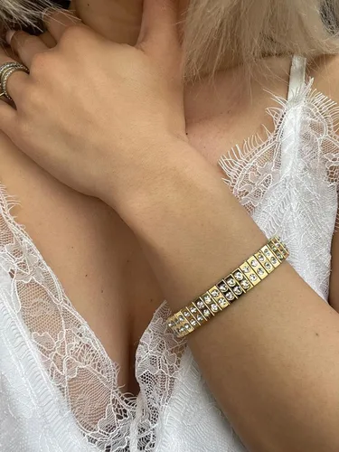 Vista 3 de Faberge Huevo Joyero estilo oro de 24 quilates huevo ruso 5ct hecho a mano Leones joyas coronación 200 teléfonos diamantes de cristal 6.5 pulgadas