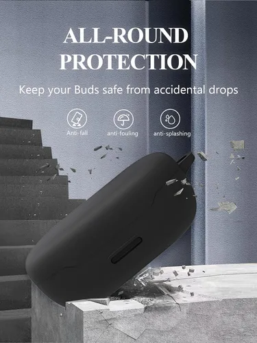 Vista 5 de Funda para JBL Endurance Peak 3, auriculares inalámbricos verdaderos, silicona suave, portátil, resistente a los arañazos, a prueba de golpes