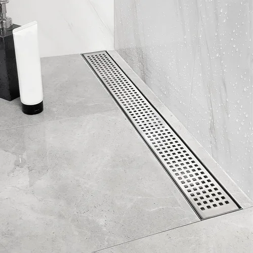 Vista 16 de Neodrain - Drenaje de ducha lineal de 12 pulgadas con rejilla removible, fabricante profesional de desagüe de suelo de ducha rectangular de acero