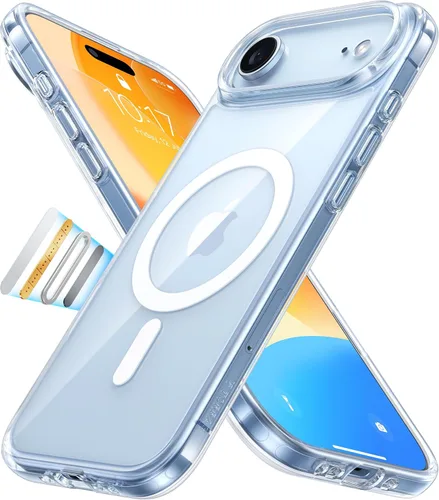 Vista 9 de TORRAS Funda Magnética Mejorada Más Fuerte para iPhone 14 Pro, 12 pies de grado militar probada contra caídas, compatible con MagSafe, resistente a
