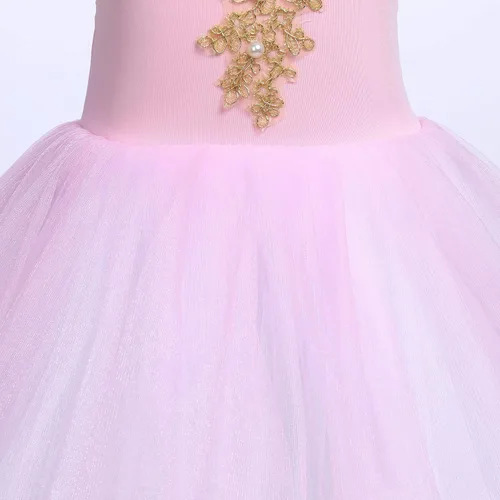 Vista 6 de AFAVOM Toddler Ballet Leotard for Girls Camisole Skirt Leotard Swan Lake Ballet Dance Dress with Accessories for Performance