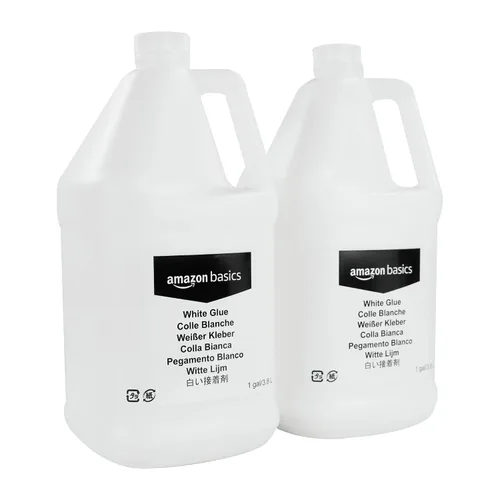 Vista 6 de Amazon Basics Pegamento líquido transparente lavable multiusos para la escuela, ideal para hacer slime, 128 onzas líquidas