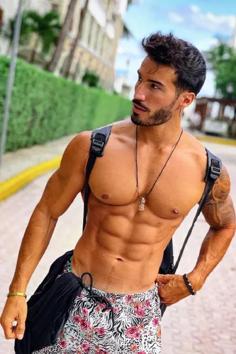 Vista 2 de GINGTTO - Traje de baño para hombre con forro de malla, pantalones cortos de playa