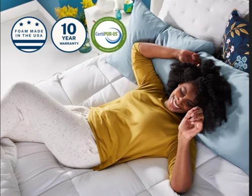 Vista 6 de Sleep Innovations Top de colchón enrevesado, color blanco. completo, Blanco, King