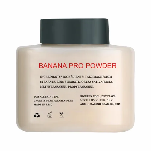 Vista 5 de MO TULIP Banana Pro - Polvo de hornear suelto, polvo fijador mate, 1.5 onzas Silky Oil-Absorbing Formula, Perfect for Under-Eye Baking