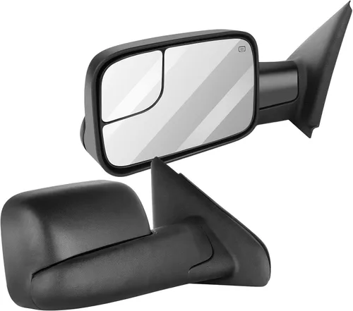 Vista 27 de Espejos de remolque para 1994-1997 para Dodge para Ram 1500 para Ram 2500 para Ram 3500 Modelos, espejos de remolque con espejos laterales