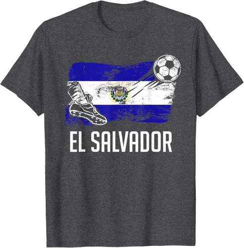 Vista 23 de Camiseta salvadoreña con bandera de fútbol salvadoreño