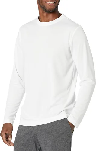 Vista 10 de Amazon Essentials Camiseta de manga larga Performance Tech Workout con cuello redondo para hombre Negro