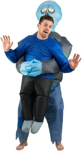 Vista 3 de Bodysocks Fancy Dress Disfraz inflable de rehén zombi aterrador de Halloween para adultos (talla única)