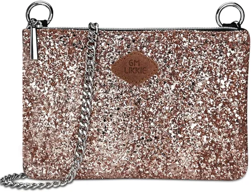 Vista 10 de Bolso de mano con bandolera GM LIKKIE para mujer, bolso de noche con purpurina, bolso de mano de lentejuelas para bodas y fiestas Glitter, Sequin