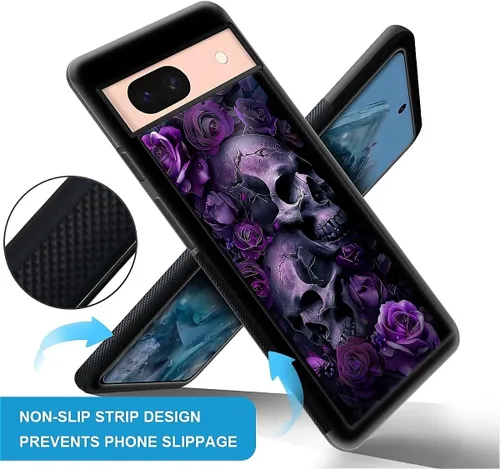 Vista 1587 de Compatible con Google Pixel 4A 5G Mobile Case Creative Acrylic Panel trasero Silicona Protección Grip especialmente diseñado para Google Pixel 4A 5G