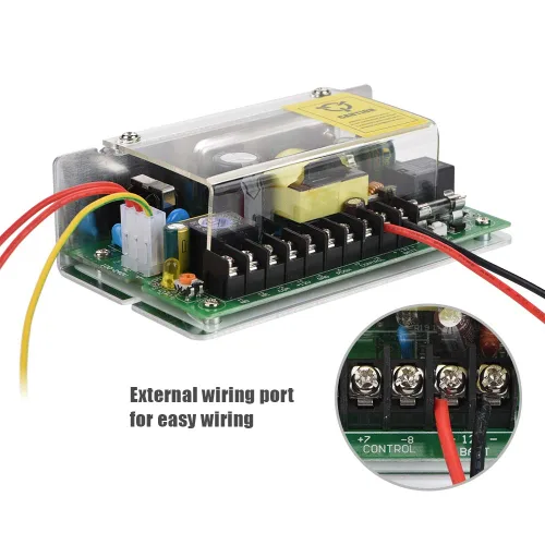 Vista 5 de Fuente de alimentación de 12 V/5 A para puerta de casa inteligente Sistema de control de acceso Soporte de interruptor Función de sobredescarga