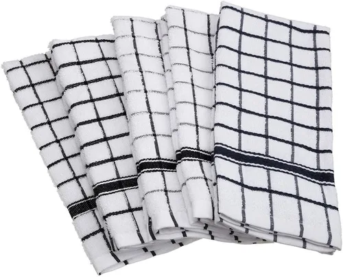Vista 13 de DII Basic Terry Collection - Juego de paños de cocina con ventana, 16 x 26 pulgadas, rojo granero, 4